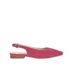 NEW RAG & CO. women's hocane real suede leather slingback sandals in fuchsia